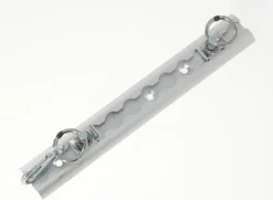 Discount Rail d'arrimage avec 2 anneaux/1 mousqueton 30x4,5cm