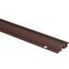 Sale Rail en applique pour porte coulissante plastique brun 2m