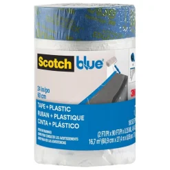 Hot SCOTCH Recharge bâche pré-adhésivée Blue Transparent 27mx60cm