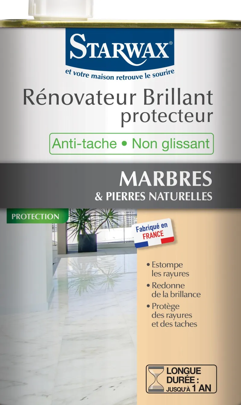 Sale STARWAX Rénovateur brillant protecteur marbre/pierres naturelles 1L