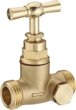 NOYON & THIEBAULT Robinet d'arrêt double mâle à purge M15x21