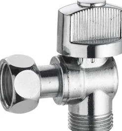 NOYON & THIEBAULT Robinet d'arrêt wc équerre 1/4T. MF3/8 chromé