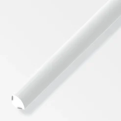 Best ALFER 1/4 rond adhésif 14mm PVC blanc 1m