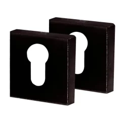 New 2 rosaces de fonction CYLINDRE Onyx zamak noir