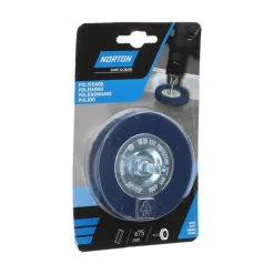 NORTON Roue de polissage Ø75 pour perceuse, feutrine/ acier