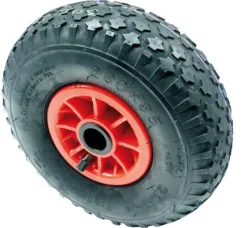 Roue pneumatique caoutchouc Ø260mm, charge 150 kg