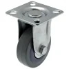 Best Roulette fixe caoutchouc gris Ø50mm, charge 40kg