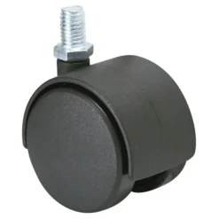 Roulette Ø50mm fixation à tige filetée 25 kg (x1)