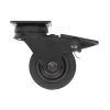 Roulette Novo noire pivotante à frein charge 40kg Ø50 mm