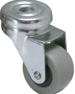 Best Roulette à oeil pivotante caoutchouc gris Ø32mm, charge 20kg