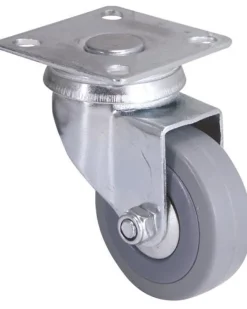 Best Roulette pivotante caoutchouc gris Ø50mm charge 40kg