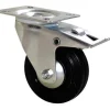 Roulette pivotante à frein caoutchouc Ø100mm, charge 100kg