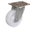 Roulette pivotante polypro blanc Ø65mm, charge 65kg