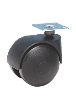Discount Roulette pivotante polypro noir Ø50mm, charge 40kg