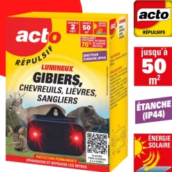 Sale ACTO Répulsif lumineux solaire gibier 50m2