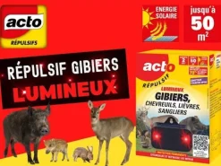 Sale ACTO Répulsif lumineux solaire gibier 50m2