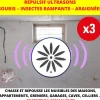 Best Répulsif à ultrasons souris et insectes rampants (x3)