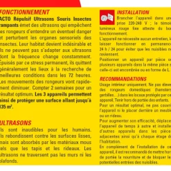 Best Répulsif à ultrasons souris et insectes rampants (x3)