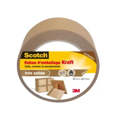 Clearance 3M Ruban adhésif d'emballage kraft 50mx48mm
