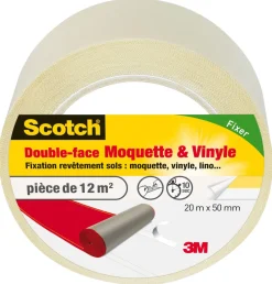Online 3M Ruban adhésif double face moquette et vinyle 20mx50mm