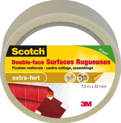 Hot 3M Ruban adhésif double face surfaces rugueuses 7,5mx32mm