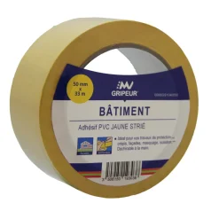 Best Ruban adhésif PVC jaune gaufré 48mm 33m