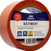 Sale Ruban adhésif PVC orange spécial bâtiment 48mm 33m