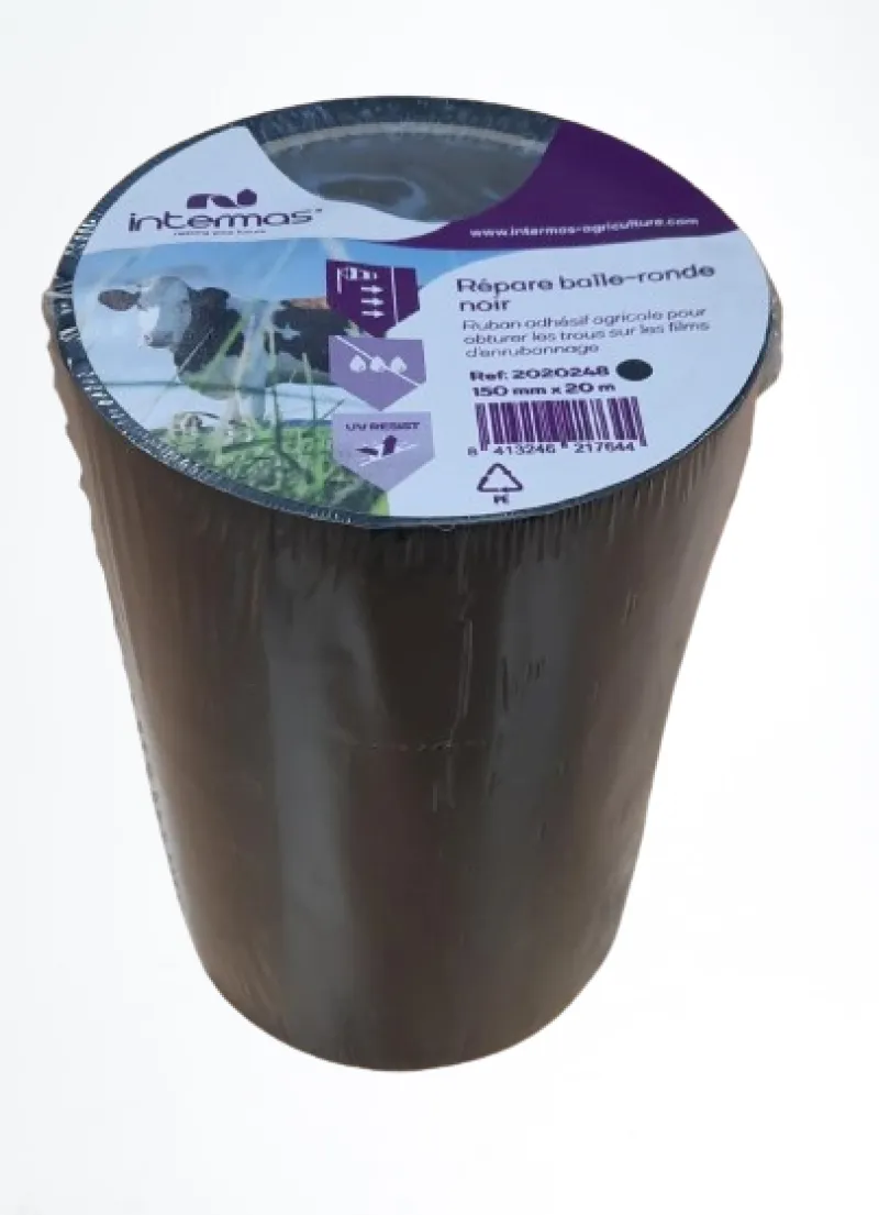 Clearance INTERMAS Ruban adhésif répare balle ronde 150mm x 20m noir