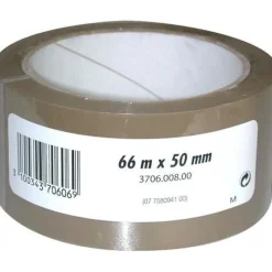 Ruban pour emballage Polypropylène Havane 66m x 50 mm