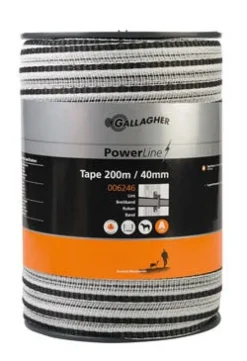 New GALLAGHER Ruban PowerLine 40mm 200m