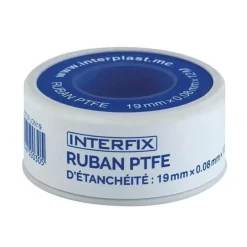 Outlet INTERPLAST Ruban PTFE d'étanchéité Interfix 19 x 0,08 mm x 12 m