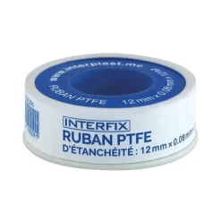 Sale INTERPLAST Ruban PTFE d'étanchéité Interfix 12 x 0,08 mm x 12 m