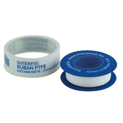 Sale INTERPLAST Ruban PTFE d'étanchéité Interfix 12 x 0,08 mm x 12 m