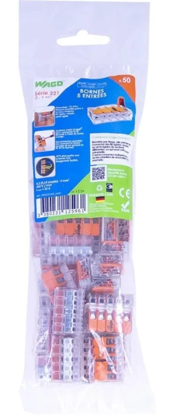 Discount Sachet de 50 bornes 2 entrées, serie 221