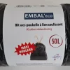 Discount Sac poubelle 50L coulissant EMBAL ECO x80 sacs