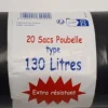 Hot Sac poubelle 130L à lien traditionnel (x20)
