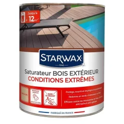 Discount STARWAX Saturateur bois extérieur haute protection incolore 1L