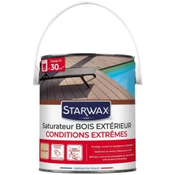 New STARWAX Saturateur bois extérieur haute protection incolore 2,5L