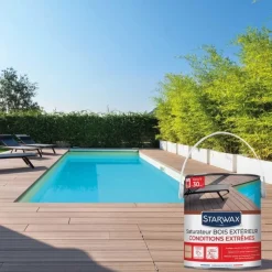 New STARWAX Saturateur bois extérieur haute protection incolore 2,5L