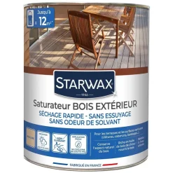 Best STARWAX Saturateur bois extérieur incolore 1L