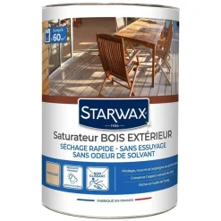Best STARWAX Saturateur bois extérieur incolore 5L
