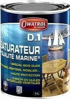 Discount OWATROL Saturateur qualité marine pour bois durs DEKS D.1 1L