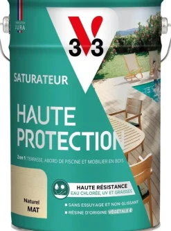Clearance V33 Saturateur terrasse haute protection biosourcé 5L Naturel