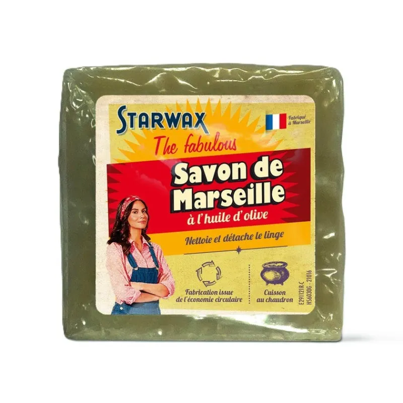 STARWAX Savon de Marseille à l'huile d'olive cube 300g The Fabulous