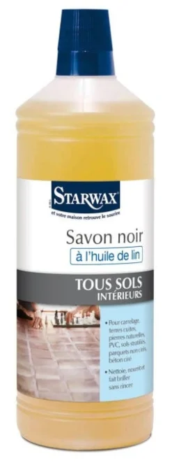Clearance STARWAX Savon noir à l'huile de lin 1L