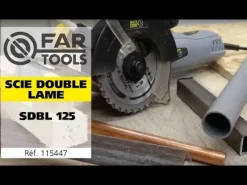Discount FARTOOLS Scie circulaire double lame SDBL-125 1050 W