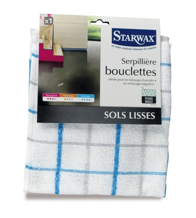 Clearance STARWAX Serpillière bouclette pour sols lisses 50x60 cm