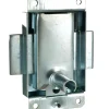 Outlet Serrure en applique droite/gauche axe 20mm acier poli