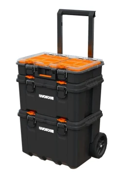 Clearance KETER Servante transportable 3-en-1 Stackn'Roll Worx