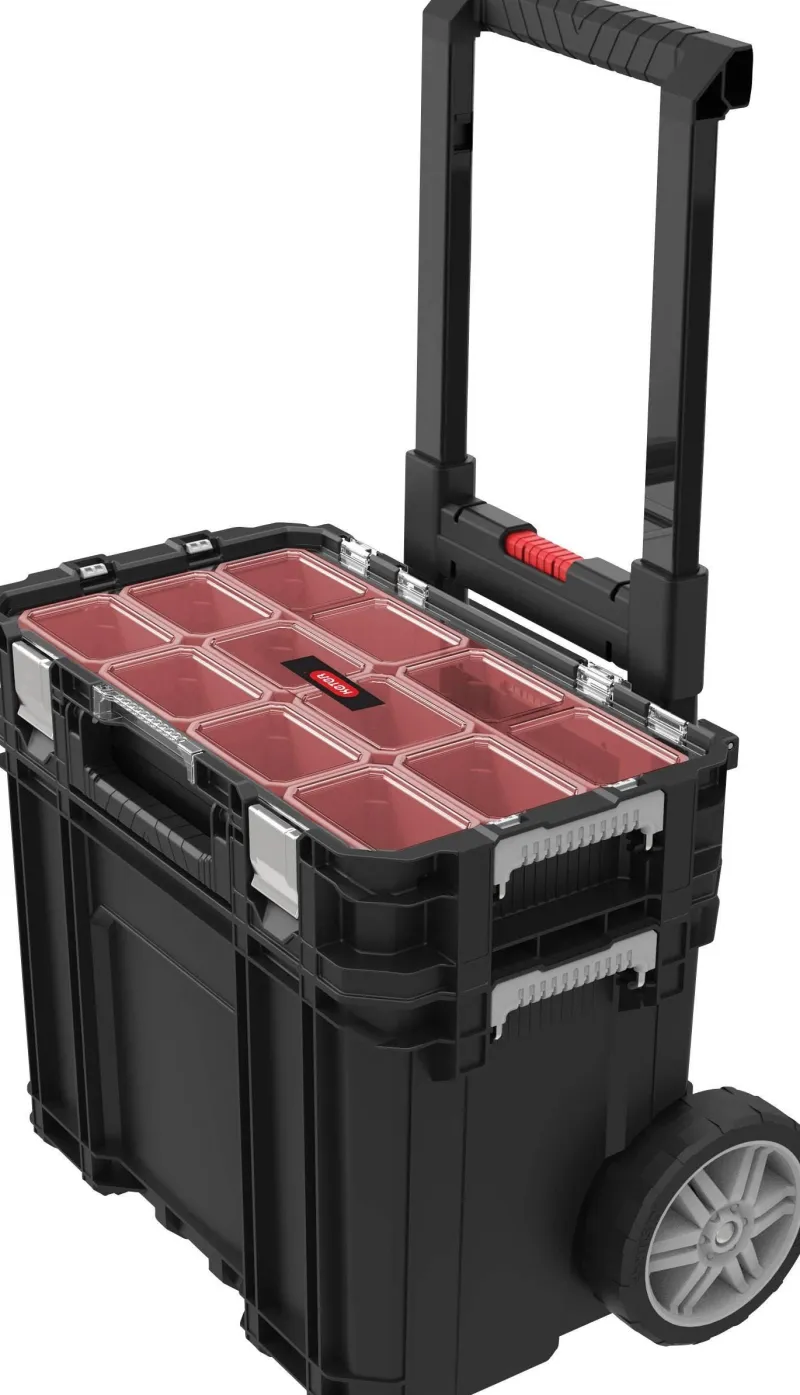 Discount KETER Servante transportable mobile connect + organiseur noir